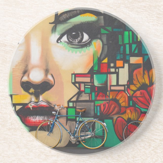 Cykler på Graffiti vägg Underlägg (Framsidan)