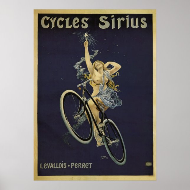 Cykler Sirius Vintage Cycle Poster (Framsidan)