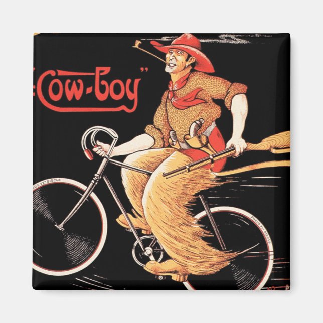 Cyklerna "Cowboyen" cyklar Magnet (Framsidan)