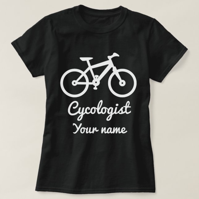 Cykling Älskare Cycolog Personlig Gift Funny T Shirt (Design framsida)
