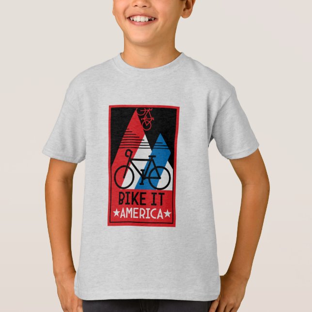Cykling America T Shirt (Framsida)