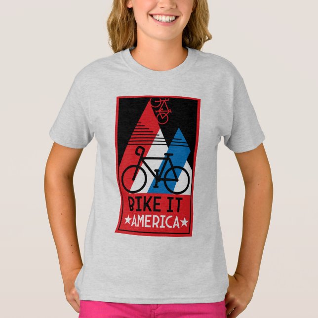 Cykling America T Shirt (Framsida)