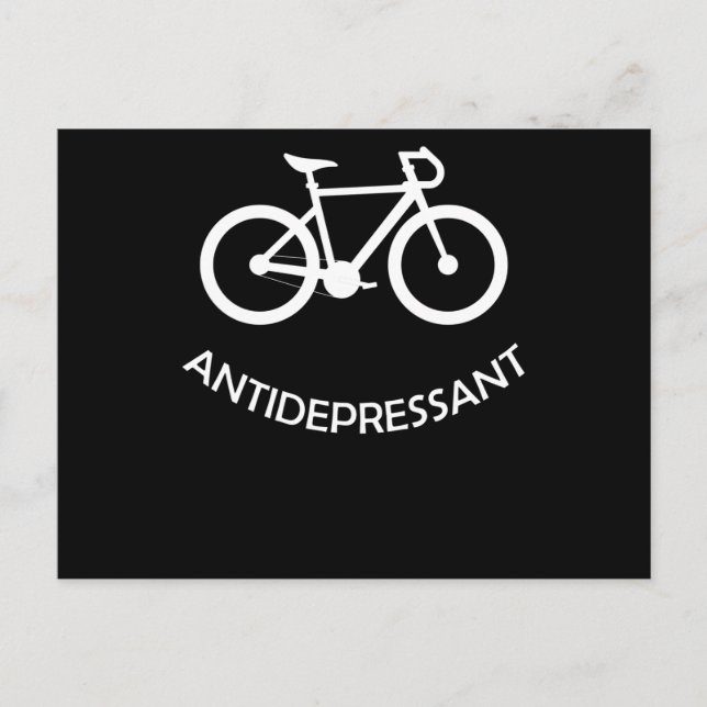 cykling antidepressiv vykort (Framsida)
