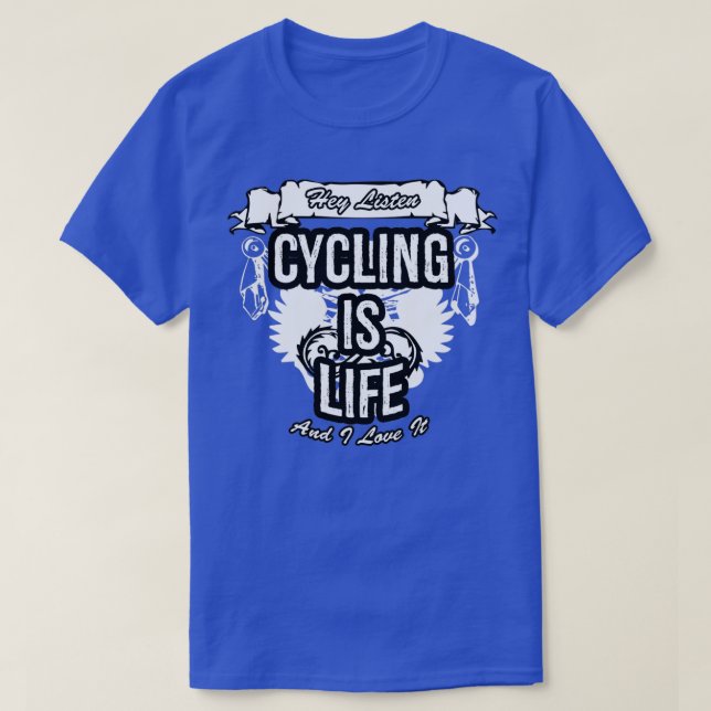 Cykling är jobbtypsdesign för Life-Kreativ T Shirt (Design framsida)
