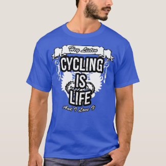 Cykling är jobbtypsdesign för Life-Kreativ T Shirt