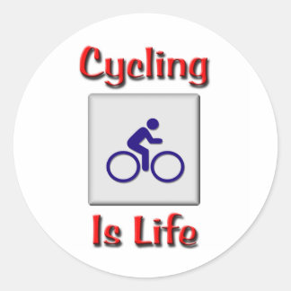 Cykling är livet runt klistermärke