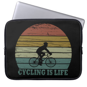 Cykling är livets motiverande citat laptop fodral