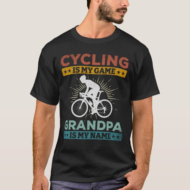 Cykling är min morfar är min Namn-motorcykel. T Shirt (Framsida)