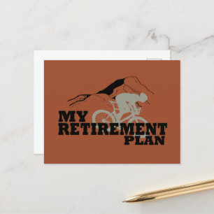 Cykling är min pension-plan helg vykort