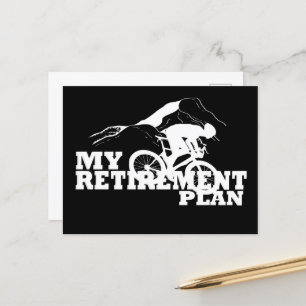 Cykling är min pension-plan helg vykort