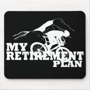 Cykling är min pension-plan musmatta