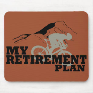 Cykling är min pension-plan musmatta