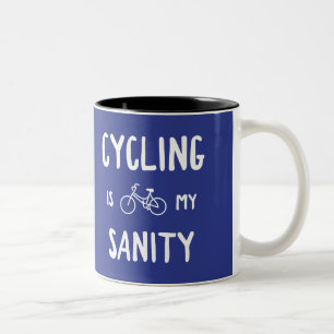 Cykling är min sanitet Två-Tonad mugg