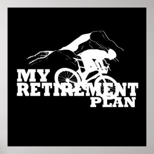 Cykling är mitt citat i pension-planen poster