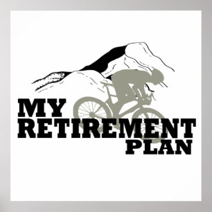Cykling är mitt citat i pension-planen poster