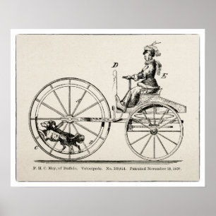 Cykling Art, Energi och Locomotion Skriv ut Poster