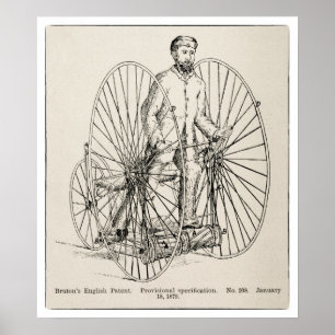 Cykling Art, Energi och Locomotion Skriv ut Poster