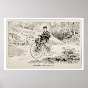 Cykling Art, Energi och Locomotion Skriv ut Poster
