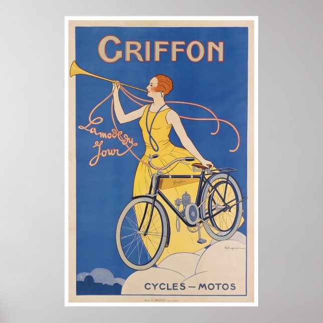 Cykling Art Griffon Cycles Affisch Cykling (Framsidan)