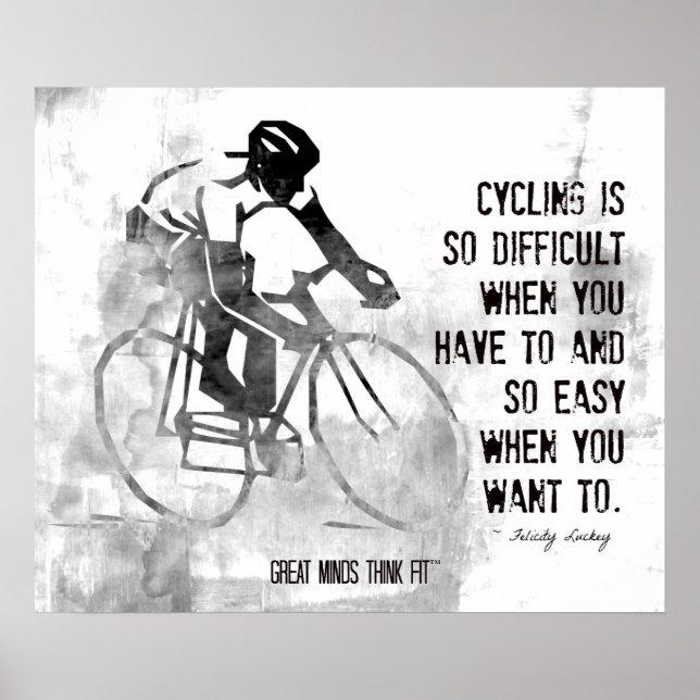 Cykling, attityder och inspiration Poster (Framsidan)