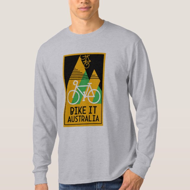 Cykling Australia T Shirt (Framsida)