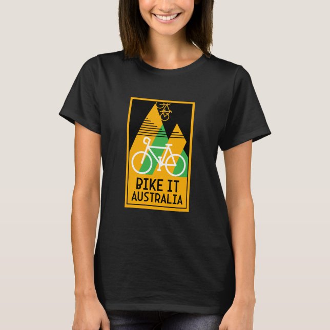 Cykling Australia T Shirt (Framsida)
