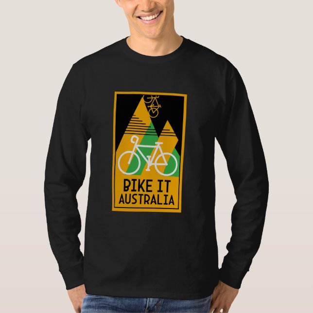 Cykling Australia T Shirt (Framsida)