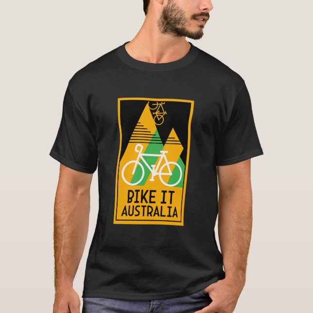 Cykling Australia T Shirt (Framsida)