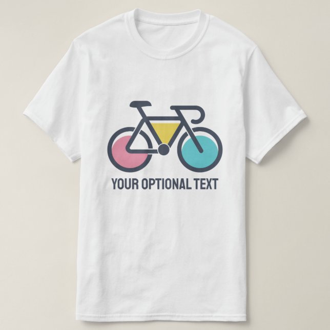 Cykling av anpassningsbar t shirt (Design framsida)