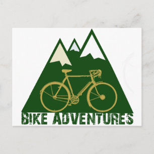 Cykling äventyr - cyklar vykort
