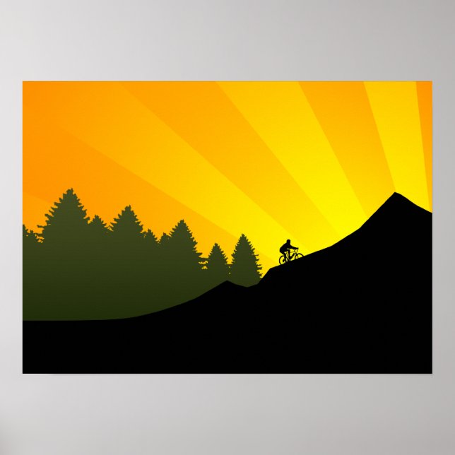 Cykling: bergstrakter: poster (Framsidan)