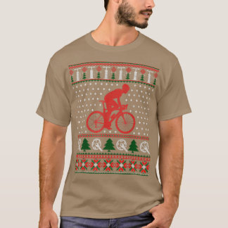 Cykling Bicycle God Jul Fult Ugly Julafton Sweater T Shirt