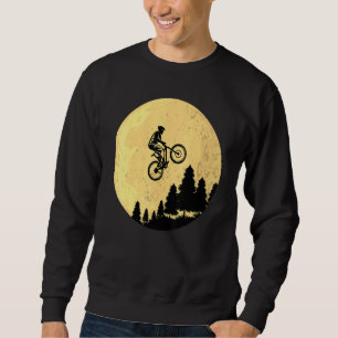 Cykling Bicycle Mountain Biking Måne Art Riding Lång Ärmad Tröja