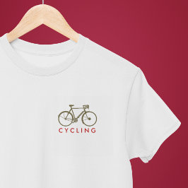 Cykling. Bike Simple Snyggt T-shirt