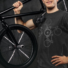Cykling . "biking black" t shirt