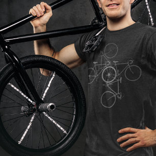 Cykling . "biking black" t shirt