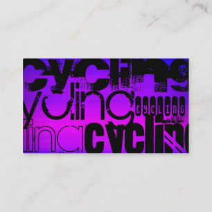 Cykling; brant Violet Blue och Magenta Visitkort
