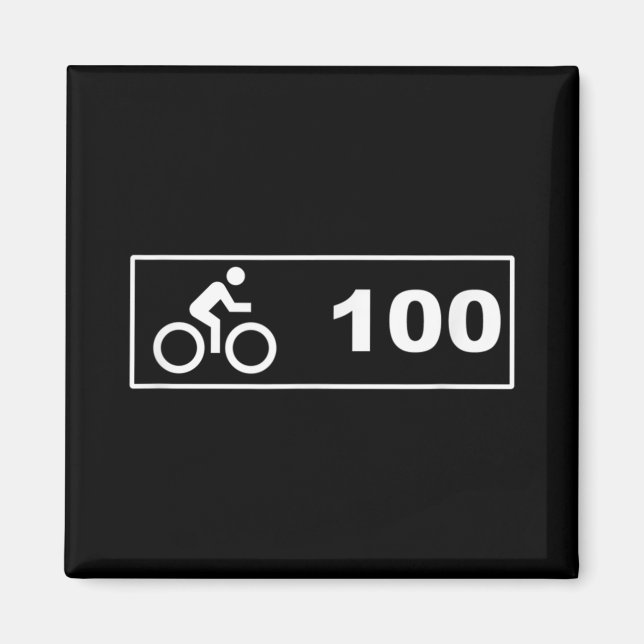 Cykling - Century Ride 100 Magnet (Framsidan)