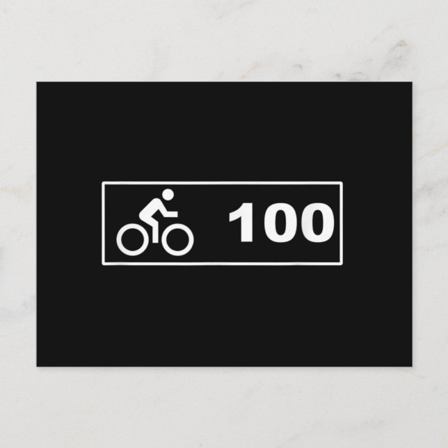 Cykling - Century Ride 100 Vykort (Framsida)
