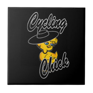 Cykling Chick nr 4 Kakelplatta