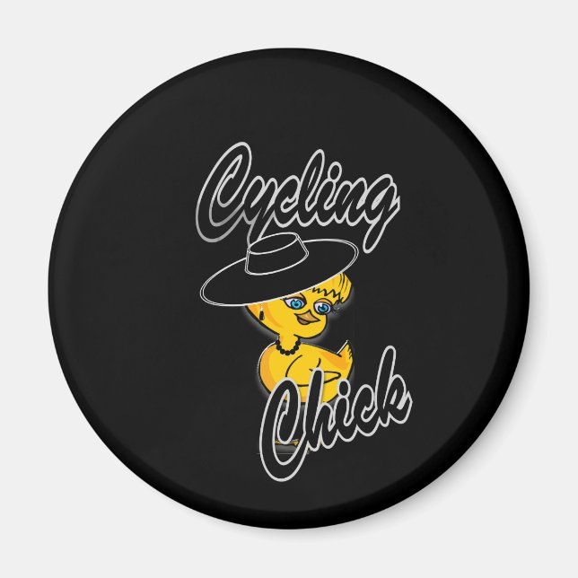Cykling Chick nr 4 Magnet (Framsidan)