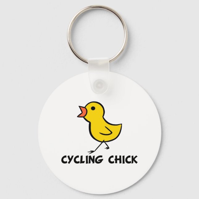 Cykling Chick-nyckelkedja Nyckelring (Framsida)