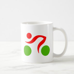 Cykling coola logotyp kaffemugg