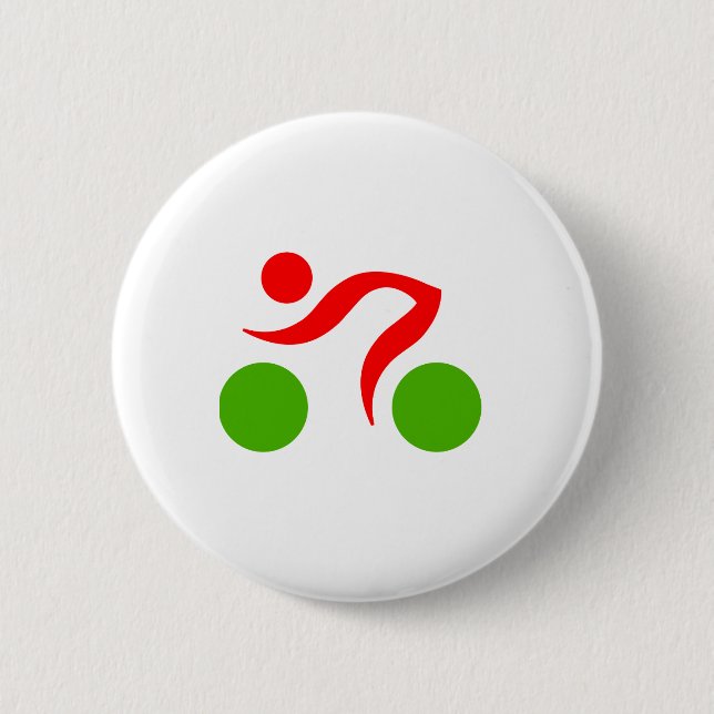 Cykling coola logotyp knapp (Framsida)