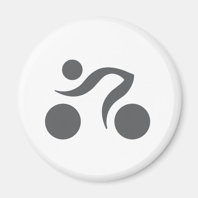 Cykling coola logotyp magnet (Framsidan)
