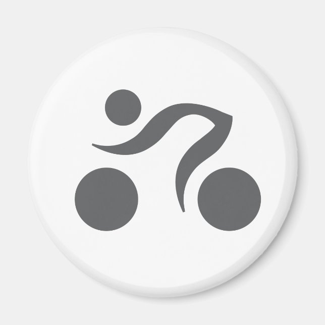 Cykling coola logotyp magnet (Framsidan)