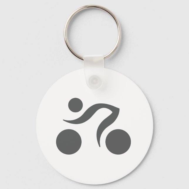 Cykling coola logotyp nyckelring (Framsida)