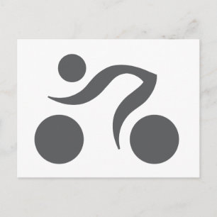 Cykling coola logotyp vykort