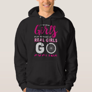 Cykling Cycle Vissa flickor leker med dockor Real Hoodie