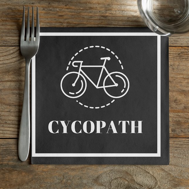Cykling Cycopath Napkins Pappersservett (Skapare uppladdad)
